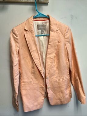 Banana Republic Women's Peach Blazer Jacket